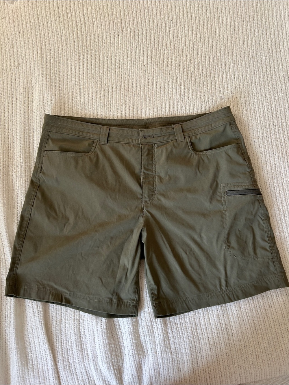 Eddie Bauer Olive Utility Hybrid Shorts